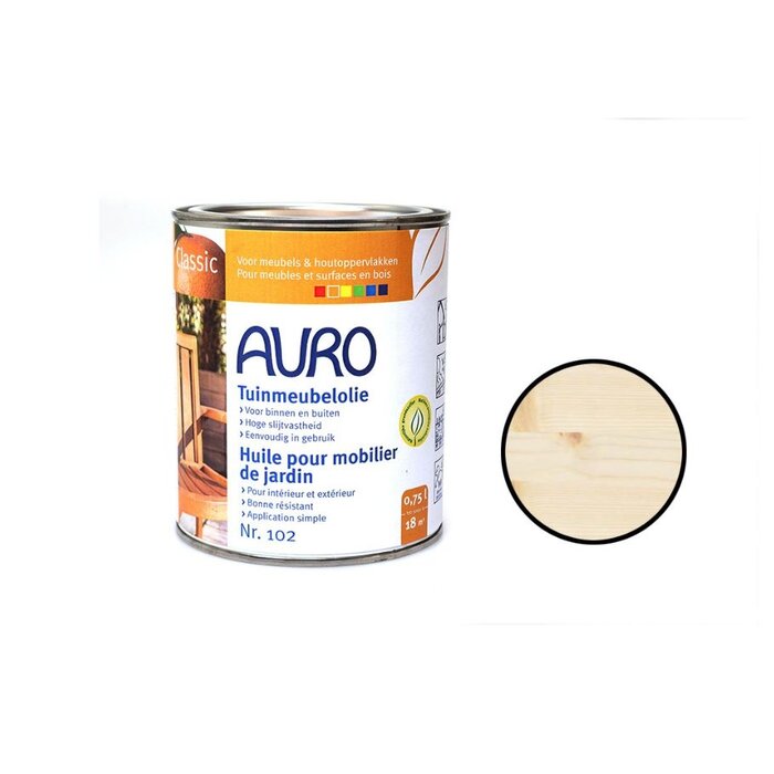 Auro 102 Tuinmeubelolie - 0,75 liter