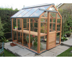 Gabriel Ash Classic "Six" - 188 cm breed - cederhout- Tuinkas - Kweekkas