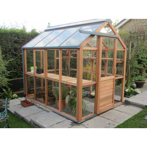 Gabriel Ash Classic "Six" - 188 cm breed - cederhout- Tuinkas - Kweekkas