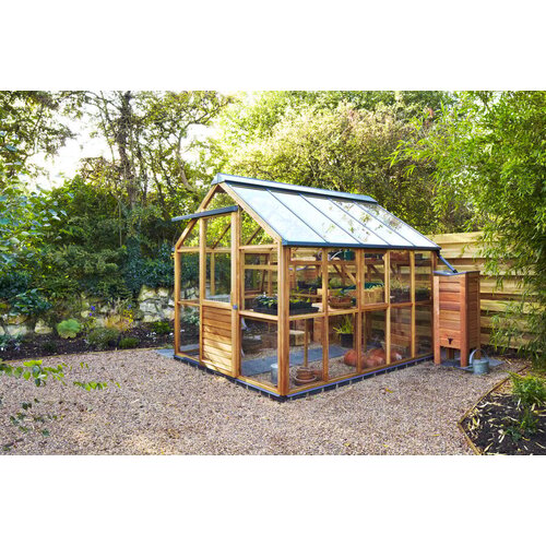 Gabriel Ash Classic "Eight" - 245 cm breed - Schuifdeur - houten tuinkas