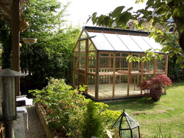 Gabriel Ash Classic "Eight" - 245 cm breed - Schuifdeur - houten tuinkas