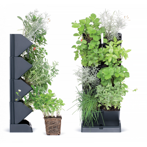 Prosperplast Verticale Plantenbak - 8 planten - Kunststof - Modulair