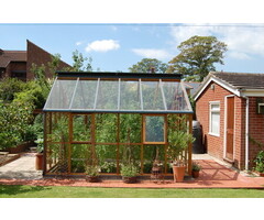 Gabriel Ash Classic "Ten" - 303 cm breed - Schuifdeur - houten tuinkas