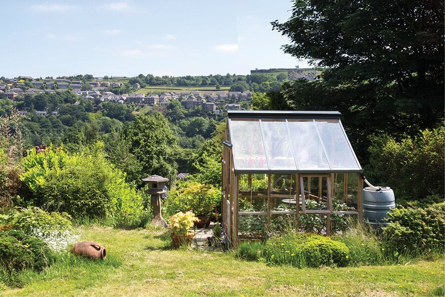 Gabriel Ash Classic "Ten" - 303 cm breed - Schuifdeur - houten tuinkas