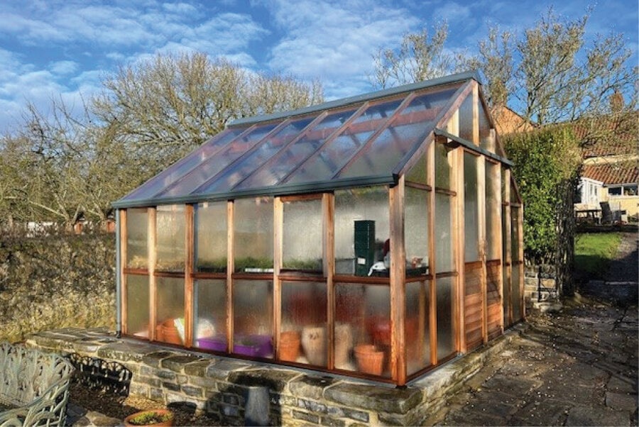 Gabriel Ash Classic "Twelve" - 360 cm breed - Schuifdeur - Kweekkas hout