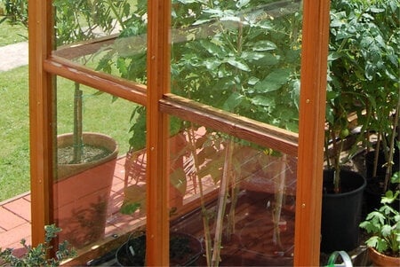 Gabriel Ash Classic "Twelve" - 360 cm breed - Schuifdeur - Kweekkas hout