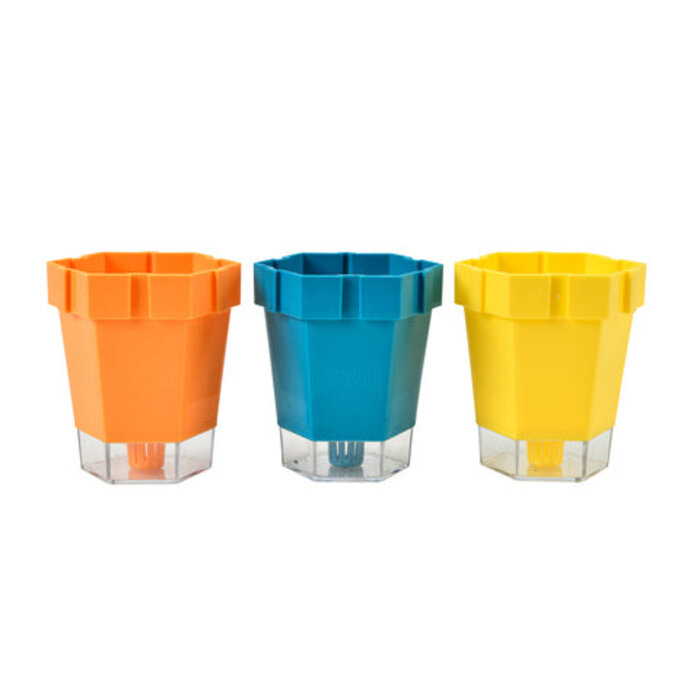 Burgon & Ball Link-a-pot kweekpotjes - set van 3 - voor kinderen - waterreservoir