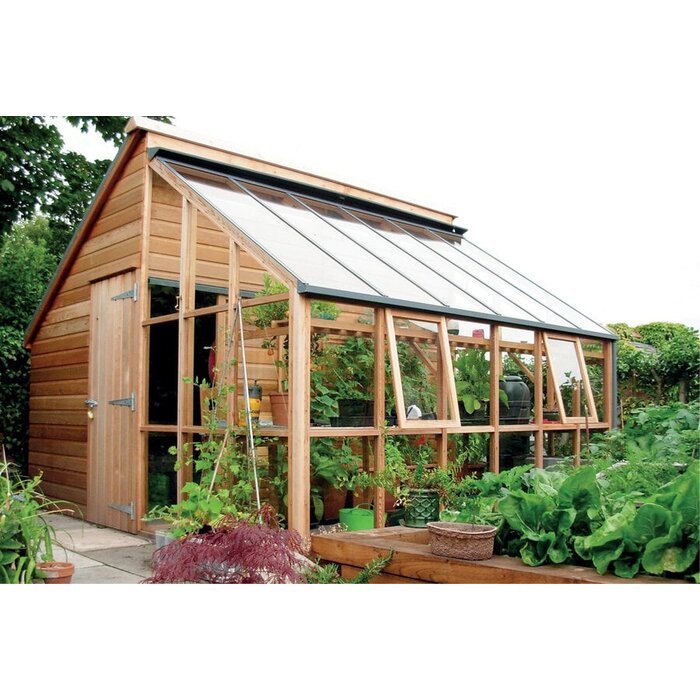 Gabriel Ash Classic Grand Grow&Store - kas met schuur - breedte 4.10 meter