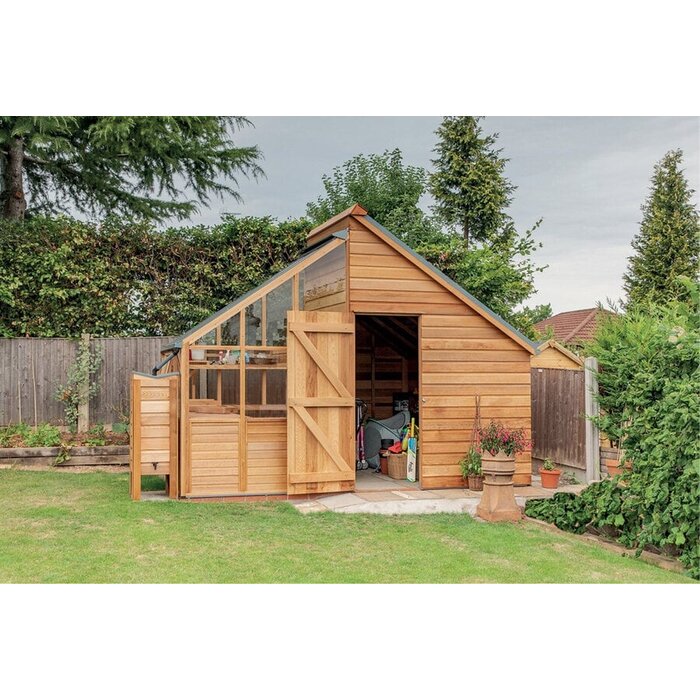 Gabriel Ash Classic Grand Grow&Store - kas met schuur - breedte 4.10 meter