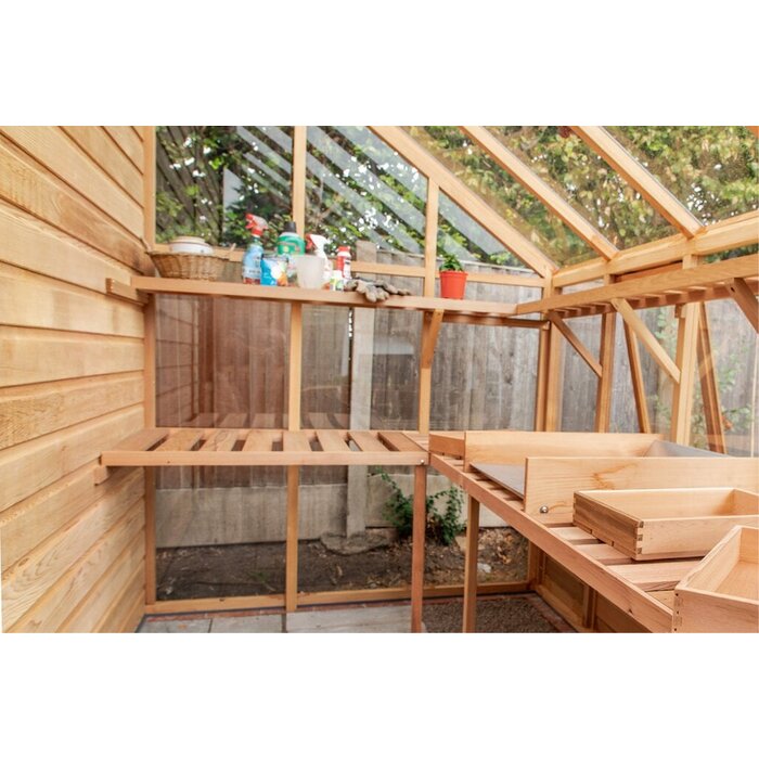 Gabriel Ash Classic Grand Grow&Store - kas met schuur - breedte 4.10 meter