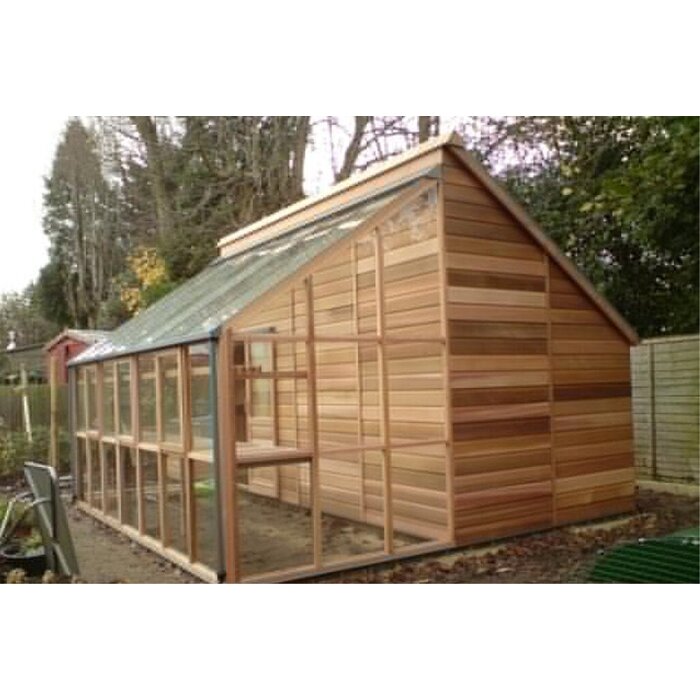 Gabriel Ash Classic Grand Grow&Store - kas met schuur - breedte 4.10 meter