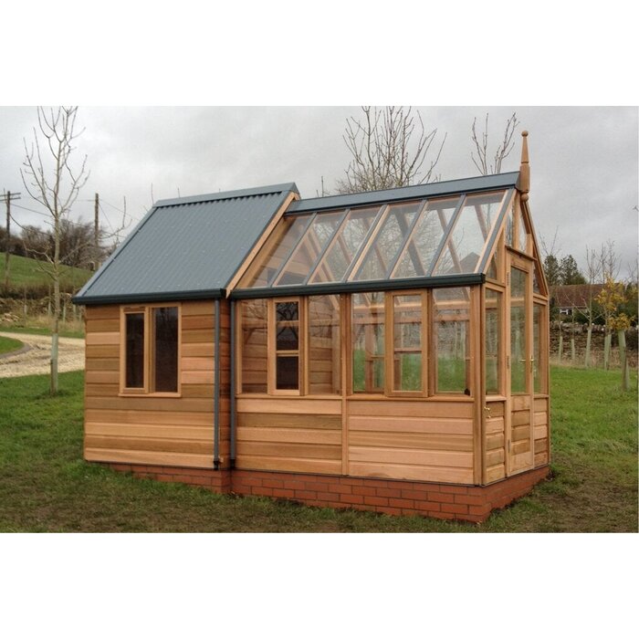 Gabriel Ash RHS "Rosemoor" Combi shed - kas met schuur erachter