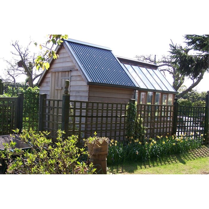 Gabriel Ash RHS "Rosemoor" Combi shed - kas met schuur erachter