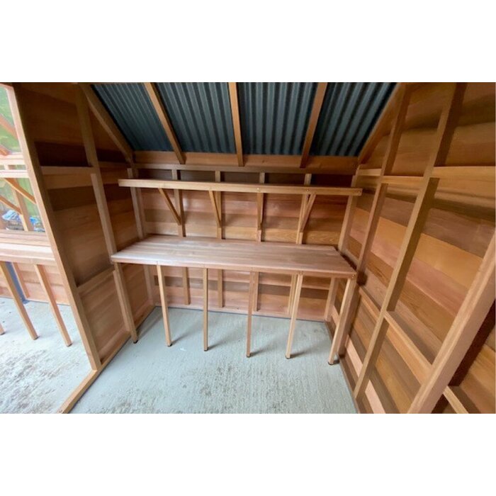 Gabriel Ash RHS "Rosemoor" Combi shed - kas met schuur erachter