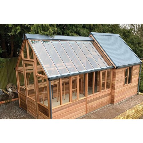 Gabriel Ash Cotswold "Eight" Combi Shed - kas met schuur