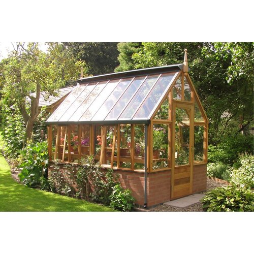 Gabriel Ash RHS "Rosemoor" - stenen muur - kas