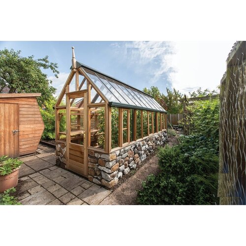 Gabriel Ash RHS "Rosemoor" - stenen muur - kas