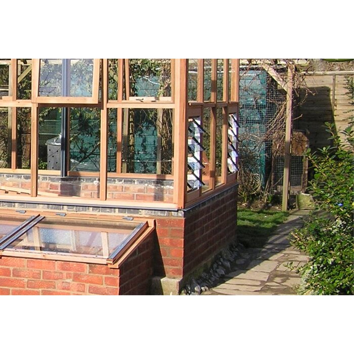 Gabriel Ash Planthouse "Eight" - op lage muur - verhoogde tuinkas - deur zijkant