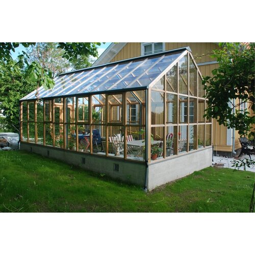 Gabriel Ash Planthouse "Twelve" - stenen muur - verhoogde kweekkas