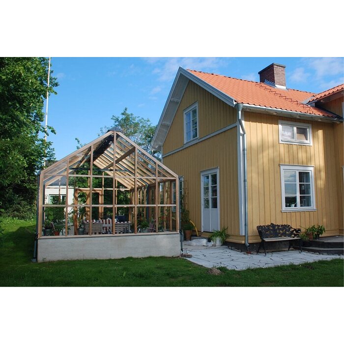 Gabriel Ash Planthouse "Twelve" - stenen muur - verhoogde kweekkas