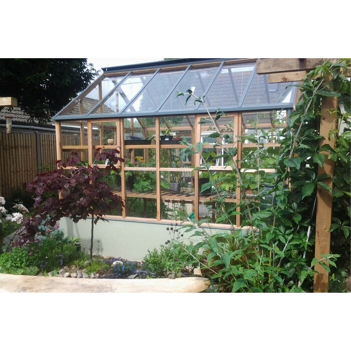 Gabriel Ash Planthouse "Twelve" - stenen muur - verhoogde kweekkas