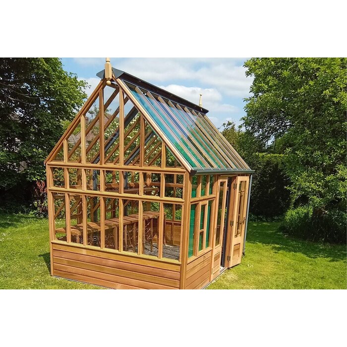 Gabriel Ash RHS Planthouse "Wisley" - houten onderrand - verhoogd - dubbele deur