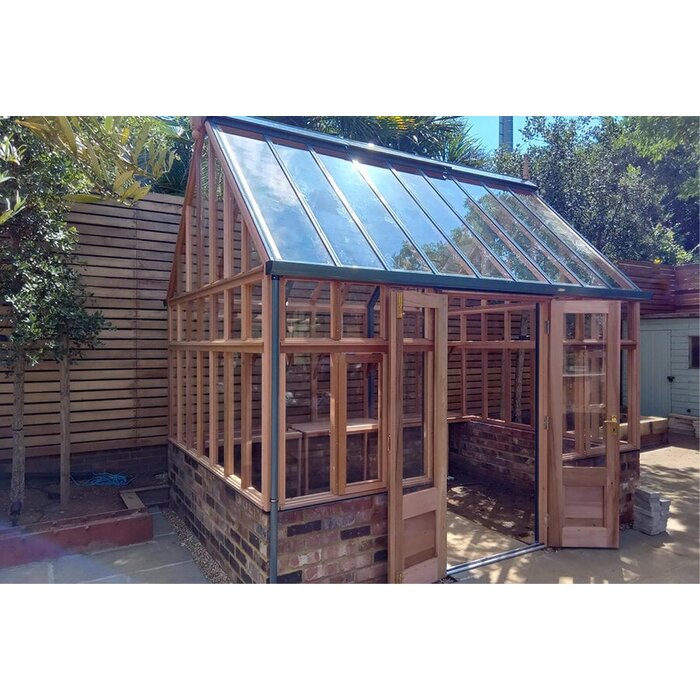 Gabriel Ash RHS Planthouse "Wisley" - lage stenen muur - verhoogd - dubbele deur