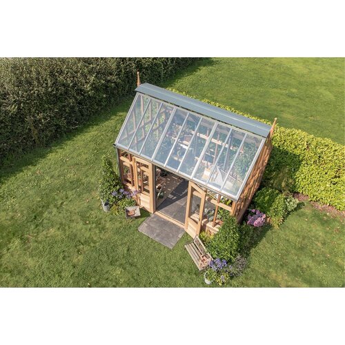 Gabriel Ash RHS Planthouse "Hyde Hall" - op houten onderrand - dubbele deur - verhoogd