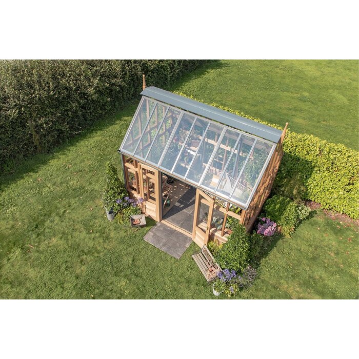 Gabriel Ash RHS Planthouse "Hyde Hall" - op houten onderrand - dubbele deur - verhoogd