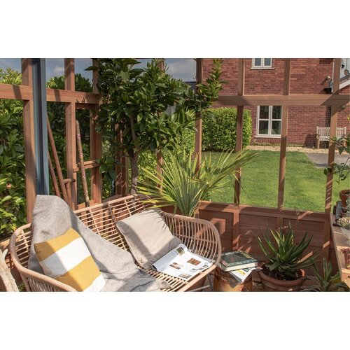 Gabriel Ash RHS Planthouse "Hyde Hall" - op houten onderrand - dubbele deur - verhoogd