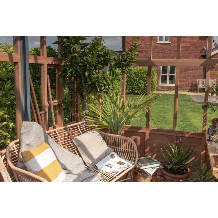 Gabriel Ash RHS Planthouse "Hyde Hall" - op houten onderrand - dubbele deur - verhoogd