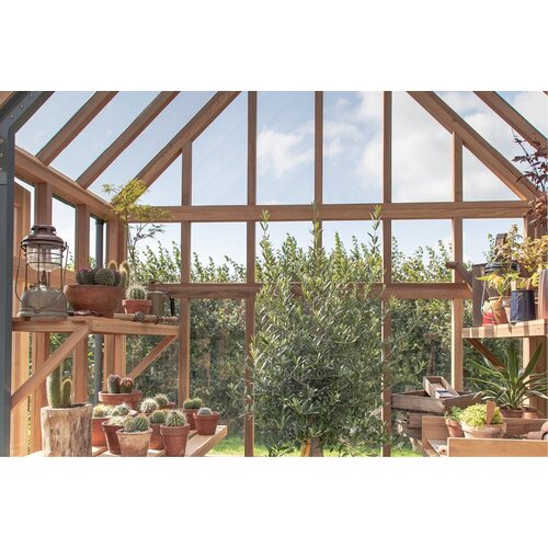 Gabriel Ash RHS Planthouse "Hyde Hall" - op stenen muur - dubbele deur- verhoogd