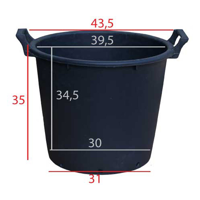 Meuwissen Agro Boomcontainer 32 liter - 44 x 35 cm - Met gaten