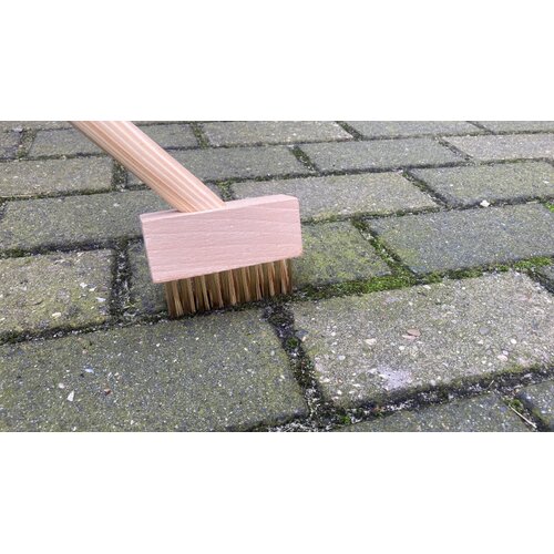 De Wiltfang Onkruidborstel met mes - Messing- op steel