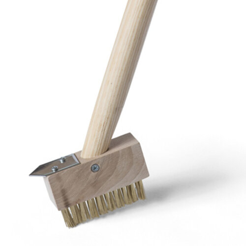 De Wiltfang Onkruidborstel met mes - Messing- op steel