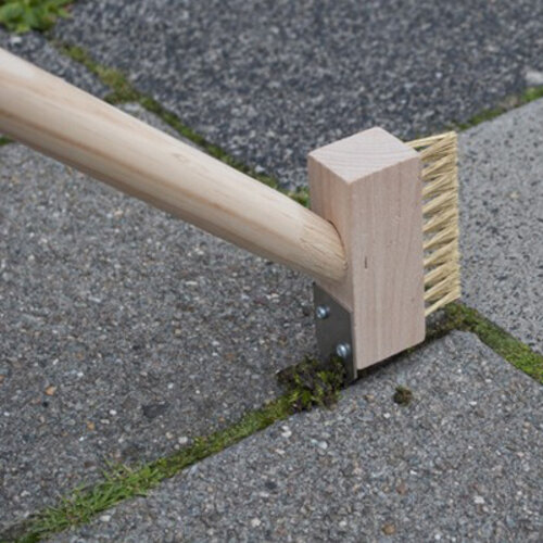 De Wiltfang Onkruidborstel met mes - Messing- op steel