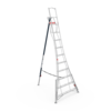 Henchman Plateauladder aluminium - 3 verstelbare poten - 1,8 - 3,6 meter