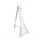 Plateauladder aluminium - 3 verstelbare poten - 1,8 - 3,6 meter