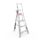 Plateauladder aluminium - 3 verstelbare poten - 1,8 - 3,6 meter