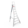 Plateauladder aluminium - 3 verstelbare poten - 1,8 - 3,6 meter