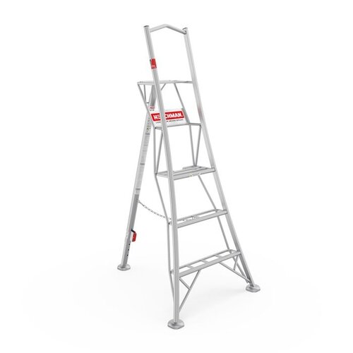 Henchman Plateauladder - Aluminium 1,8 tot 3,6 meter - 1 verstelbare poot - Tuinladder
