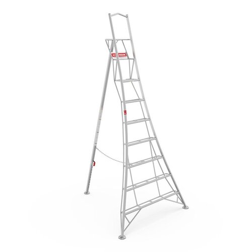 Henchman Plateauladder - Aluminium 1,8 tot 3,6 meter - 1 verstelbare poot - Tuinladder