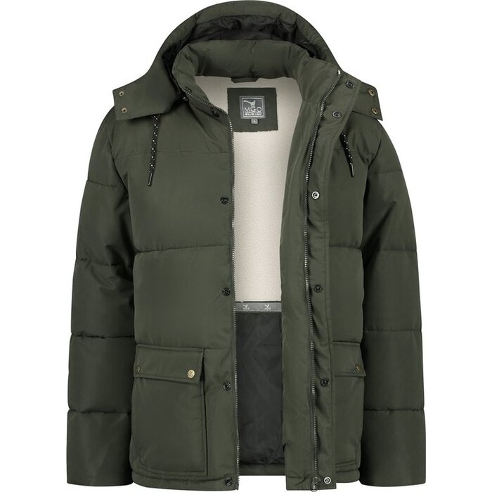 MGO Otto Jacket - teddy voering - heren - mosgroen - Maat XXL
