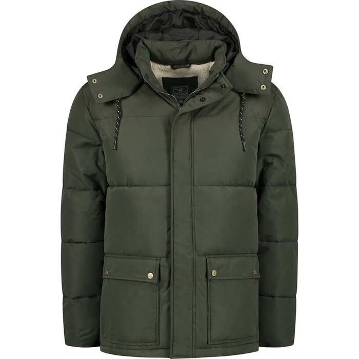MGO Otto Jacket - teddy voering - heren - mosgroen - Maat XXL