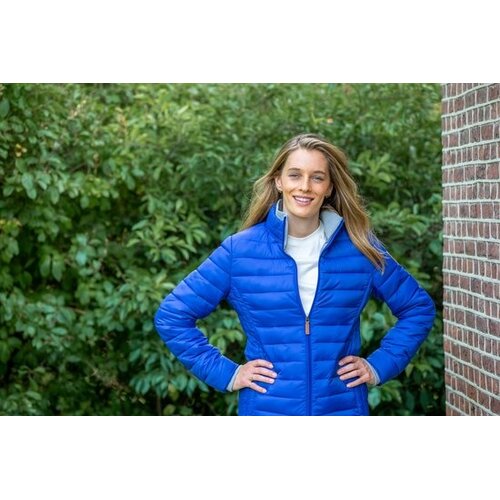 MGO Maggie Jacket - Gewatteerd - getailleerd - blauw - Maat Large