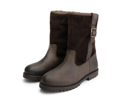 MGO Dameslaars - Chop Bruin- wol gevoerd - uitneembaar voetbed