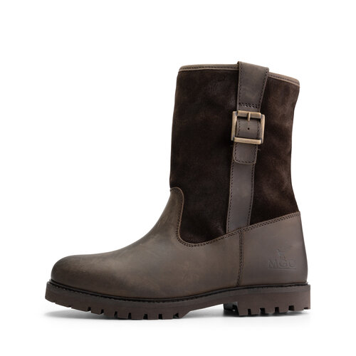 MGO Dameslaars - Chop Bruin- wol gevoerd - uitneembaar voetbed