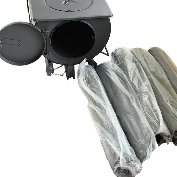 Meuwissen Agro Houtkachel Wood stove - Draagbaar en demontabel - 2,3 kW capaciteit - 10 kg