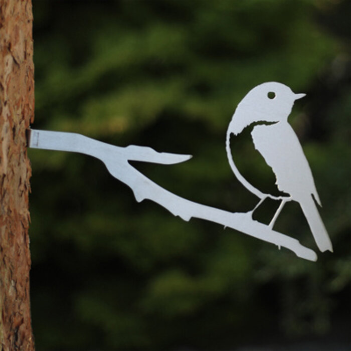 By Aimy Metalen Vogel - Blauwstaart - Natuurgetrouw Design - Duurzaam Materiaal