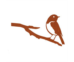 By Aimy Metalen Vogel - Blauwstaart - Natuurgetrouw Design - Duurzaam Materiaal